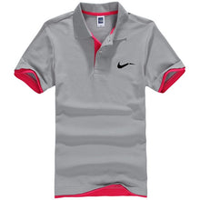 Load image into Gallery viewer, New men's polo shirts high-quality cotton short-sleeved shirts breathable solid polo shirts summer casual business men's wear