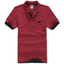 Load image into Gallery viewer, New men's polo shirts high-quality cotton short-sleeved shirts breathable solid polo shirts summer casual business men's wear