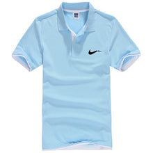 Load image into Gallery viewer, New men's polo shirts high-quality cotton short-sleeved shirts breathable solid polo shirts summer casual business men's wear