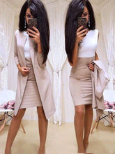 Load image into Gallery viewer, Office Lady Formal Dress 2019 New Suits Business Wear Women Long Blazer Jacket Sheath Dress 2 Piece Women's Sets