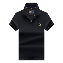 Load image into Gallery viewer, Casual PoloShirts Men Solid Color 3D Embroidery Summer Short Sleeve For Man Slim Fit Cotton Camisa Polos para hombre Masculina