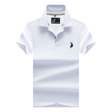 Load image into Gallery viewer, Casual PoloShirts Men Solid Color 3D Embroidery Summer Short Sleeve For Man Slim Fit Cotton Camisa Polos para hombre Masculina