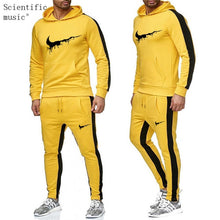 Load image into Gallery viewer, New 2019 Brand Tracksuit Men Thermal Men Sportswear Sets Fleece Thick Hoodie+Pants Sporting Suit Casual Sweatshirts Sport Suit