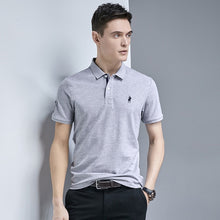 Load image into Gallery viewer, Casual PoloShirts Men Solid Color 3D Embroidery Summer Short Sleeve For Man Slim Fit Cotton Camisa Polos para hombre Masculina