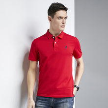 Load image into Gallery viewer, Casual PoloShirts Men Solid Color 3D Embroidery Summer Short Sleeve For Man Slim Fit Cotton Camisa Polos para hombre Masculina