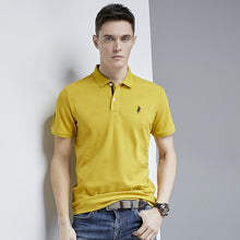 Load image into Gallery viewer, Casual PoloShirts Men Solid Color 3D Embroidery Summer Short Sleeve For Man Slim Fit Cotton Camisa Polos para hombre Masculina