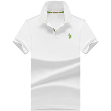 Load image into Gallery viewer, Casual PoloShirts Men Solid Color 3D Embroidery Summer Short Sleeve For Man Slim Fit Cotton Camisa Polos para hombre Masculina