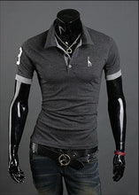 Load image into Gallery viewer, 2018 Hot Mens Polo Shirt Brands Male Short Sleeve Fashion Casual Slim Deer Embroidery Printing Polos Men Jerseys