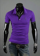 Load image into Gallery viewer, 2018 Hot Mens Polo Shirt Brands Male Short Sleeve Fashion Casual Slim Deer Embroidery Printing Polos Men Jerseys
