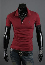 Load image into Gallery viewer, 2018 Hot Mens Polo Shirt Brands Male Short Sleeve Fashion Casual Slim Deer Embroidery Printing Polos Men Jerseys