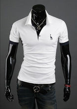 Load image into Gallery viewer, 2018 Hot Mens Polo Shirt Brands Male Short Sleeve Fashion Casual Slim Deer Embroidery Printing Polos Men Jerseys