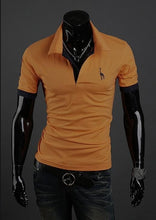 Load image into Gallery viewer, 2018 Hot Mens Polo Shirt Brands Male Short Sleeve Fashion Casual Slim Deer Embroidery Printing Polos Men Jerseys