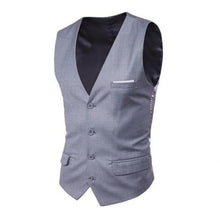 Load image into Gallery viewer, 2019 New Arrival Dress Vests For Men Slim Fit Mens Suit Vest Male Waistcoat Homme Casual Sleeveless Formal Business Jacket 23