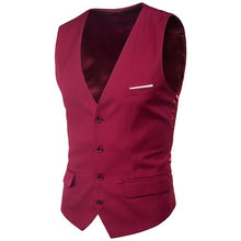 Load image into Gallery viewer, 2019 New Arrival Dress Vests For Men Slim Fit Mens Suit Vest Male Waistcoat Homme Casual Sleeveless Formal Business Jacket 23