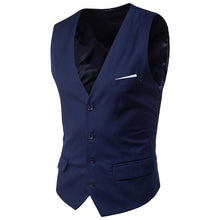 Load image into Gallery viewer, 2019 New Arrival Dress Vests For Men Slim Fit Mens Suit Vest Male Waistcoat Homme Casual Sleeveless Formal Business Jacket 23