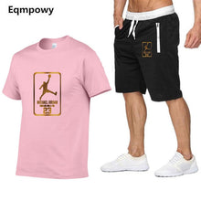 Load image into Gallery viewer, New Fashion tracksuit men Two Piece short t-shirts+shorts summer cool Sweatshirts Suit Male chandal hombre jogging homme Suit