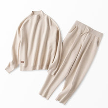 Load image into Gallery viewer, 4 Colors Autumn Winter Knitted Tracksuit Women Clothing 2 Piece Set Female Knit Pant Suit