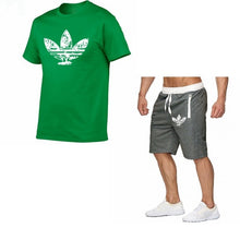 Load image into Gallery viewer, 2019 Summer Hot Sale Men's Sets T Shirts+shorts Two Pieces Sets Casual Tracksuit new Male Casual Tshirt Fitness trousers men