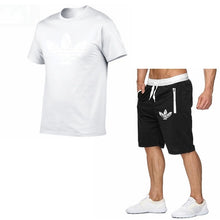 Load image into Gallery viewer, 2019 Summer Hot Sale Men's Sets T Shirts+shorts Two Pieces Sets Casual Tracksuit new Male Casual Tshirt Fitness trousers men