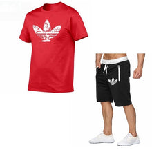Load image into Gallery viewer, 2019 Summer Hot Sale Men's Sets T Shirts+shorts Two Pieces Sets Casual Tracksuit new Male Casual Tshirt Fitness trousers men