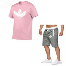 Load image into Gallery viewer, 2019 Summer Hot Sale Men's Sets T Shirts+shorts Two Pieces Sets Casual Tracksuit new Male Casual Tshirt Fitness trousers men